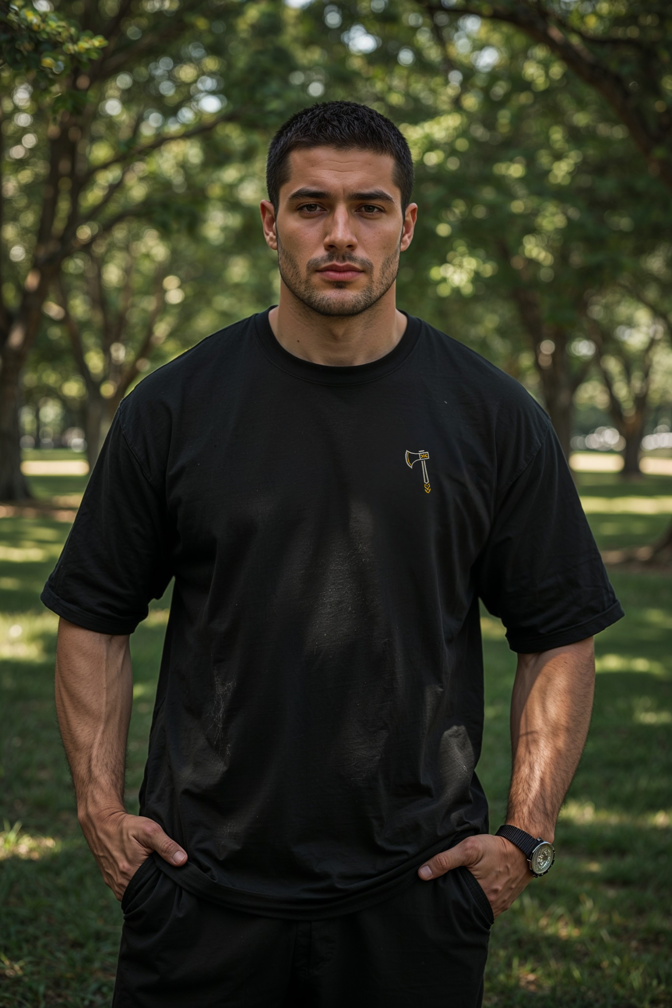 Modelo Camisa Preta